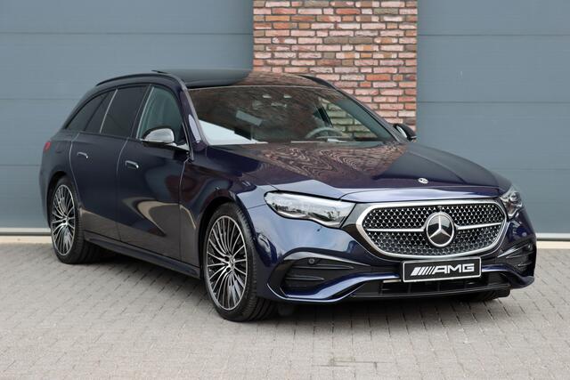 Mercedes-Benz E-estate 300 de 4MATIC AMG Line | Hyperscreen | Distronic+ | Zonweringpakket | Trekhaak | Stoelventilatie | HUD | 3D-Display | Burmester | Panoramadak |