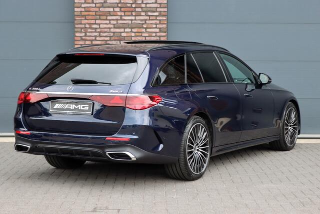Mercedes-Benz E-estate 300 de 4MATIC AMG Line | Hyperscreen | Distronic+ | Zonweringpakket | Trekhaak | Stoelventilatie | HUD | 3D-Display | Burmester | Panoramadak |