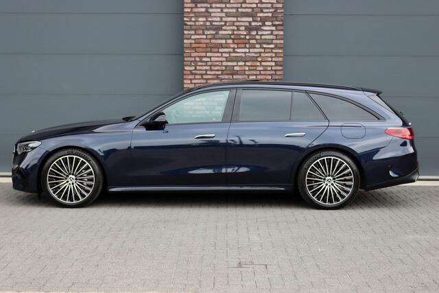 Mercedes-Benz E-estate 300 de 4MATIC AMG Line | Hyperscreen | Distronic+ | Zonweringpakket | Trekhaak | Stoelventilatie | HUD | 3D-Display | Burmester | Panoramadak |