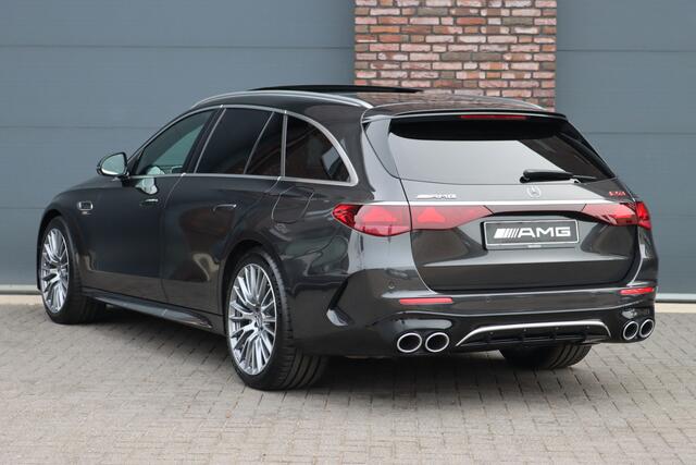Mercedes-Benz E-estate AMG 53 4MATIC+ Premium+ | 585pk | Hyperscreen | Achterasbesturing | Distronic | Zonweringspakket | Trekhaak | Verwarmd Stuurwiel | HUD | Burmester | 3D-Display |