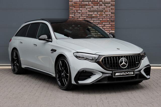 Mercedes-Benz E-estate AMG 53 4MATIC+ Premium+ | 585pk | Hyperscreen | Achterasbesturing | Distronic+ | Trekhaak | 3D-Display | Panoramadak | Digital Light | Burmester | HUD |