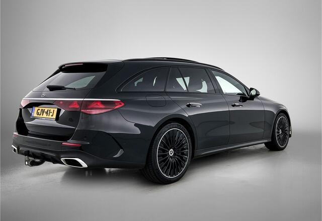 Mercedes-Benz E-estate 300 e AMG-line Premium Plus | Trekhaak| Night pakket | Airmatic | Panorama schuif/kanteldak | Adapt.Cruise | Alarm scm3 | HUB | Burmester® Surround | leder pakket | Park pilot icm 360°-camera | Memory seats pack | Keyless Go | nw prijs ¤ 99.381,-