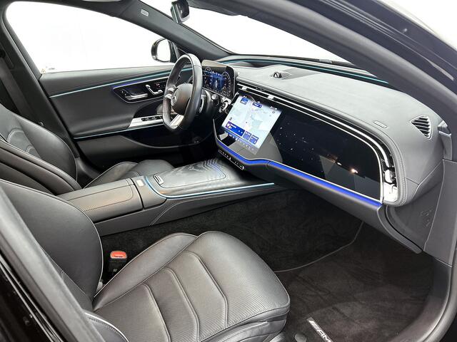Mercedes-Benz E-estate 300 e AMG-line Premium Plus | Trekhaak| Night pakket | Airmatic | Panorama schuif/kanteldak | Adapt.Cruise | Alarm scm3 | HUB | Burmester® Surround | leder pakket | Park pilot icm 360°-camera | Memory seats pack | Keyless Go | nw prijs ¤ 99.381,-