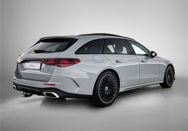 Mercedes-Benz E-estate 300 e Business Solution AMG | Winterpakket | Nightpakket | Comfortpakket Plus | Trekhaak | Panoramaschuifdak | 360° camera | 20-inch multispaak AMG velgen | GUARD 360° |