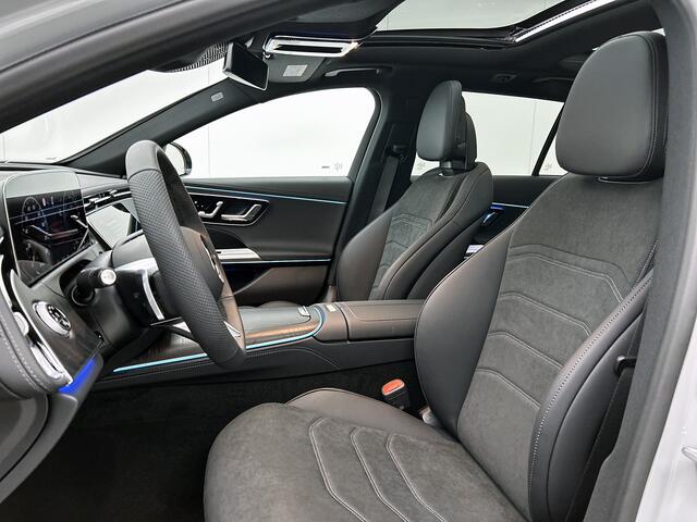 Mercedes-Benz E-estate 300 e Business Solution AMG | Winterpakket | Nightpakket | Comfortpakket Plus | Trekhaak | Panoramaschuifdak | 360° camera | 20-inch multispaak AMG velgen | GUARD 360° |
