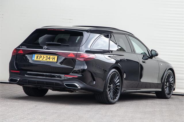 Mercedes-Benz E-estate 300 e AMG Premium, Hyperscreen, Distronic, Pano, Bruin Leder, Trekhaak, Nightpakket 2025