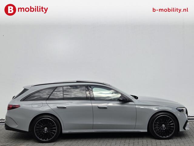 Mercedes-Benz E-estate 300 e AMG Line Alpinegrijs Trekhaak 2100kg Panoramadak | 360 Camera | Burmester | Distronic Plus | Sportstoelen