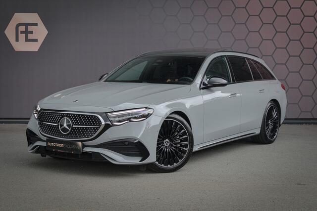 Mercedes-Benz E-estate 300e AMG LINE | BURMESTER 4D | SUPERSCREEN | PANORAMADAK | 20" | NIGHTPACK | DISTRONIC | PRIVACY GLASS | MANUFAKTUR ALPINE GRAU