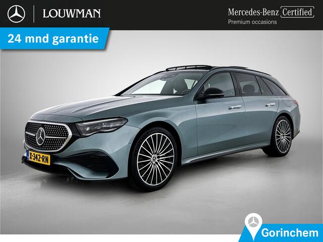 Mercedes-Benz E-estate 300 e AMG Line Trekhaak | Widesreen Cockpit | Multiespaaks 20 ionch AMG wielen | Panoramadak | AMG Styling Inclusief 24 maanden Mercedes-Benz Certified garantie voor Europa.