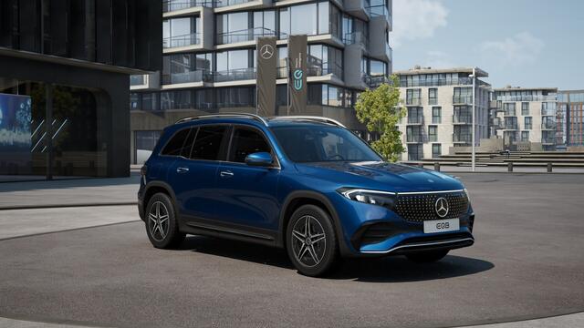 Mercedes-Benz EQB 250+ AMG Line LIMITED 71 kWh | Trekhaak | Parkeerpakket met achteruitrijcamera | Dodehoekassistent | Premium pakket | EASY PACK achterklep | KEYLESS-GO comfort pakket | Verwarmde stoelen vooraan |