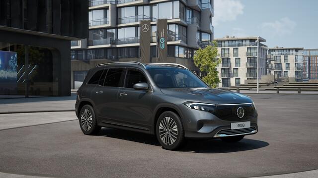 Mercedes-Benz EQB 250+ Business Solution Luxury 7p. 71 kWh | Parkeerpakket met achteruitrijcamera | EASY PACK achterklep | Dodehoekassistent | | GUARD 360° Voertuigbescherming Plus | Extra USB-poorten | Spiegelpakket |