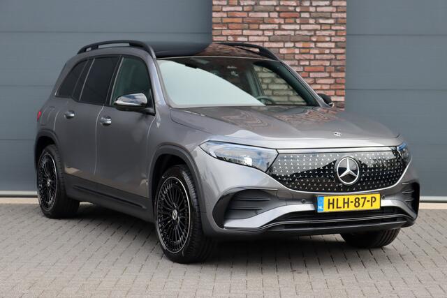 Mercedes-Benz EQB 350 4MATIC AMG Line 71 kWh | Facelift | Distronic | Burmester | Memory | HUD | Trekhaak | Panoramadak | Verwarmd Stuurwiel | Keyless Go | Vario-achterbank |