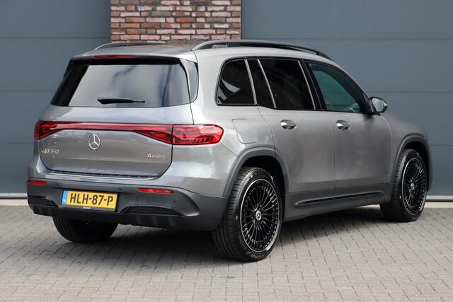 Mercedes-Benz EQB 350 4MATIC AMG Line 71 kWh | Facelift | Distronic | Burmester | Memory | HUD | Trekhaak | Panoramadak | Verwarmd Stuurwiel | Keyless Go | Vario-achterbank |
