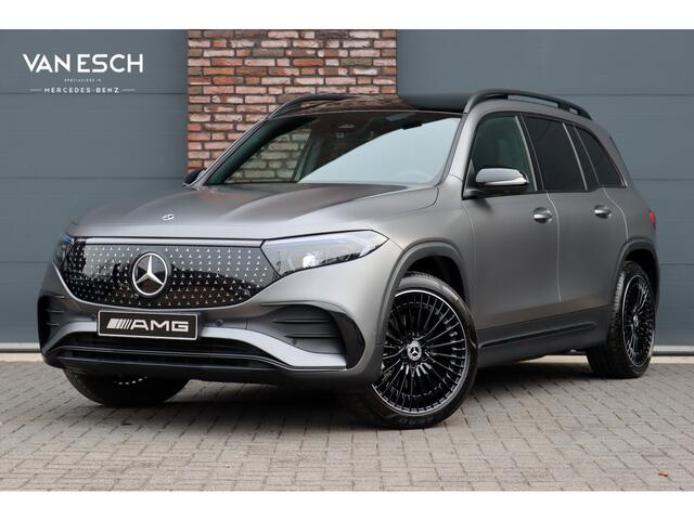 Mercedes-Benz EQB 350 4MATIC AMG Line 71 kWh | 40.500,- Netto | Distronic | Memory | HUD | Verwarmd Stuurwiel | Trekhaak | Burmester | Panoramadak | Keyless Go | Surround Camera | Vario-Achterbank |