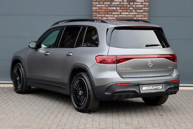 Mercedes-Benz EQB 350 4MATIC AMG Line 71 kWh | 40.500,- Netto | Distronic | Memory | HUD | Verwarmd Stuurwiel | Trekhaak | Burmester | Panoramadak | Keyless Go | Surround Camera | Vario-Achterbank |