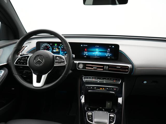 Mercedes-Benz EQC 400 4MATIC 85 kWh 408pk Dealer O.H | Panodak | Adaptive Cruise | 360 Camera | Lederen Sportstoelen Massage & Verwarmd | Multibeam LED | MBUX Widescreen Navi | Keyless | Sfeerverlichting | BLIS | Apple Carplay | Virtual | DAB | 19"L.M |