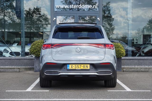 Mercedes-Benz EQE SUV 350 + l AMG Line 91 kWh MBUX 2024 l Airmatic l Achterasbesturing l Panorama-schuifdak l Distronic l DIGITAL LIGHT l 360 camera l Burmester soundsystem l Alarm systeem l Sfeer verlichting l Keyless GO l BTW Auto l Nieuw Nederlands Geleverd 2024 Regist