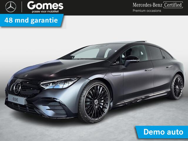Mercedes-Benz EQE 350 AMG Line | Matgrijs | Premium Pakket | Night Pakket | Rijassistentiepakket Plus | Panoramadak | AIRMATIC Luchtvering | Burmester 3D Surround Sound | 360° Camera | Stuurverwarming | Apple CarPlay | Android Auto | Showmodel