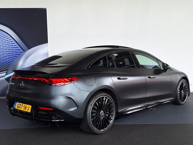 Mercedes-Benz EQE 350 AMG Line | Matgrijs | Premium Pakket | Night Pakket | Rijassistentiepakket Plus | Panoramadak | AIRMATIC Luchtvering | Burmester 3D Surround Sound | 360° Camera | Stuurverwarming | Apple CarPlay | Android Auto | Showmodel