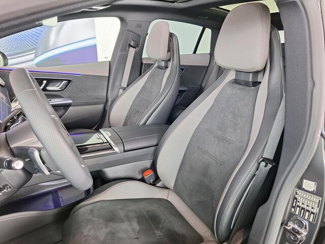 Mercedes-Benz EQE 350 AMG Line | Matgrijs | Premium Pakket | Night Pakket | Rijassistentiepakket Plus | Panoramadak | AIRMATIC Luchtvering | Burmester 3D Surround Sound | 360° Camera | Stuurverwarming | Apple CarPlay | Android Auto | Showmodel