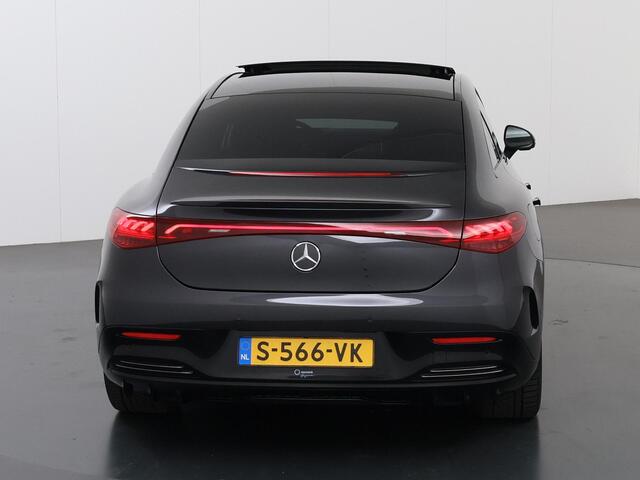 Mercedes-Benz EQE 350 AMG Line 89 kWh | Night | Panoramadak | Burmester | Headup | Luchtvering | Digital Light | 360 graden camera | 21" lichtmetalen velgen |