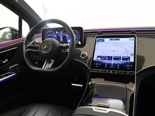 Mercedes-Benz EQE 350 AMG Line 89 kWh | Night | Panoramadak | Burmester | Headup | Luchtvering | Digital Light | 360 graden camera | 21" lichtmetalen velgen |