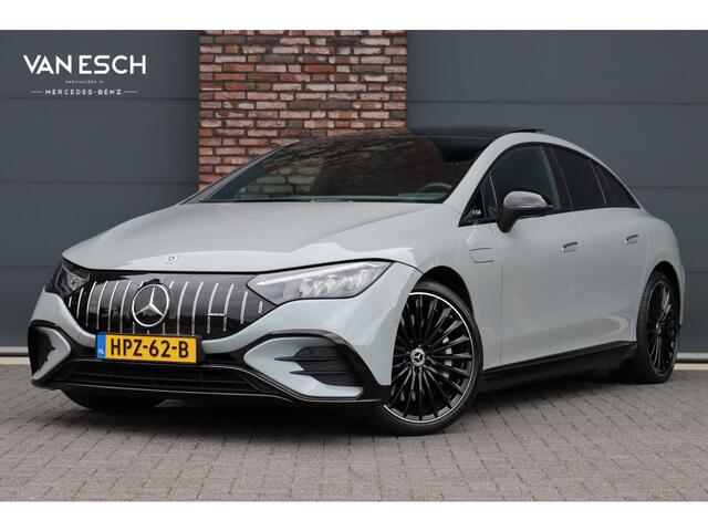 Mercedes-Benz EQE 350 AMG Line 89 kWh | Airmatic | Distronic Pro | Memory | Panoramadak | Burmester | Verwarmd Stuurwiel | Keyless Go | Camera | Warmtepomp | Leder |