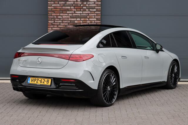 Mercedes-Benz EQE 350 AMG Line 89 kWh | Airmatic | Distronic Pro | Memory | Panoramadak | Burmester | Verwarmd Stuurwiel | Keyless Go | Camera | Warmtepomp | Leder |