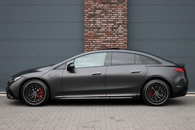 Mercedes-Benz EQE AMG 53 4MATIC+ 90 kWh | 72500,- Ex | MBUX Hyperscreen | Airmatic | Achterasbesturing | Distronic+ | Massage | Memory | Burmester | Stoelventilatie | HUD | Digital Light | Warmtepomp | Surround Camera |