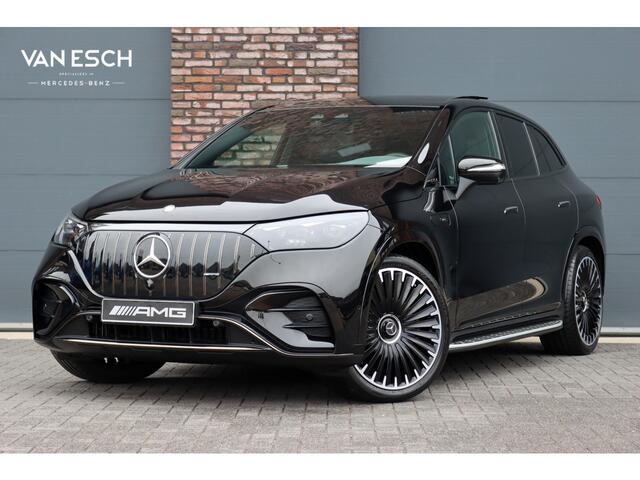 Mercedes-Benz EQE SUV AMG 43 4MATIC Premium 91 kWh | Hyperscreen | Luchtvering | Achterasbesturing | Distronic+ | Carbon | Burmester | Trekhaak | Warmtepomp | Verwarmd Stuurwiel | HUD | Panoramadak |