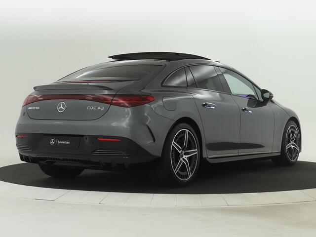 Mercedes-Benz EQE AMG 43 4MATIC 91 kWh Inclusief 24 maanden Mercedes-Benz Certified garantie voor Europa. Burmester® soundsystem | Sierdelen AMG Carbon | Rijassistentiepakket plus | 360° camera | Nappaleder |