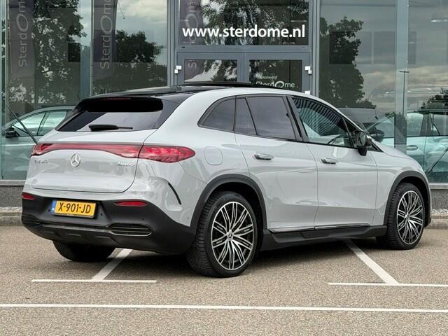 Mercedes-Benz EQE SUV 350 4Matic AMG Line 91 kWh l Airmatic l Achteras besturing l Distronic l Panoramadak l Memory l 360 gr Camera l Burmester l Multibeam LED l Keyless Go MBUX l Night pakket l Augmented Reality l MANUFACTUR ALPINE GRAU l Modeljaar '24 l Cat. prijs 116.250,-