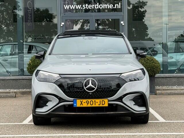 Mercedes-Benz EQE SUV 350 4Matic AMG Line 91 kWh l Airmatic l Achteras besturing l Distronic l Panoramadak l Memory l 360 gr Camera l Burmester l Multibeam LED l Keyless Go MBUX l Night pakket l Augmented Reality l MANUFACTUR ALPINE GRAU l Modeljaar '24 l Cat. prijs 116.250,-