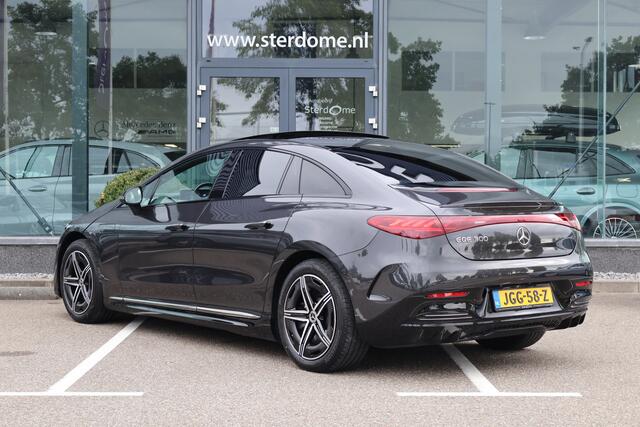 Mercedes-Benz EQE 300 AMG Line 89 kWh I Panoramadak I Burmester I Distronic Pro I Stoelverwarming I KEYLESS GO I Camera I Memory stoelen I I Sfeerverlichting I Alarm I Apple carplay I