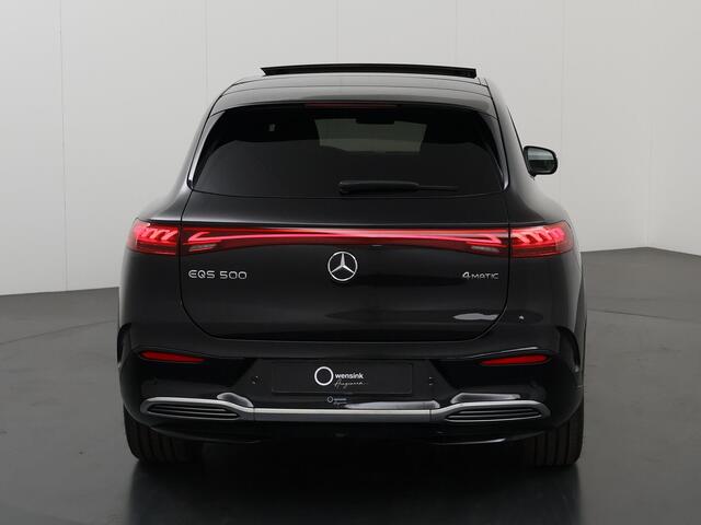 Mercedes-Benz EQS SUV 500 4MATIC AMG Line 108 kWh | Business Class | MBUX Entertainment | Hyperscreen | 22-Inch | Panoramadak | Massage | Trekhaak | Rijassistentiepakket+ | Stoelventilatie en -verwarming |
