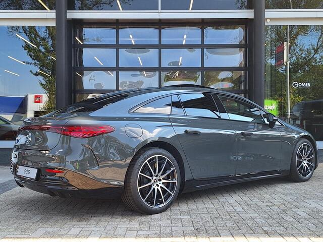 Mercedes-Benz EQS 450+ AMG | Premium PLUS | Executive Rear Pakket | Hyperscreen | Nightpakket | AMG Carbon Sierdelen | Panoramadak | Memorystoelen Verwarmd | Burmester 3D | Head-up Display | Trekhaak | Sfeerverlichting | Apple & Android Carplay | Showmodel