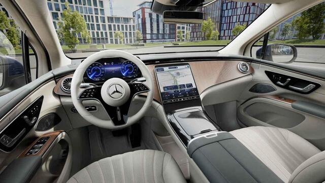 Mercedes-Benz EQS SUV 450+ Luxury Line 7p 108 kWh | Panoramadak | Burmester | Headup | Lederenbekleding | Trekhaak | Stoelventilatie | Memory |