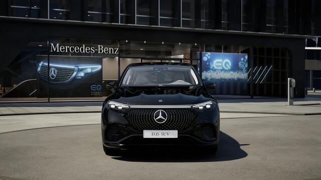 Mercedes-Benz EQS SUV 450 4MATIC AMG Line 7p 108 kWh | Trekhaak | Nightpakket | Rijassistentiepakket Plus | Akoestiekcomfortpakket | Parkeerpakket met 360°-camera | ENERGIZING-pakket Plus | DISTRONIC PLUS | KEYLESS GO-comfortpakket | EASY PACK achterklep |