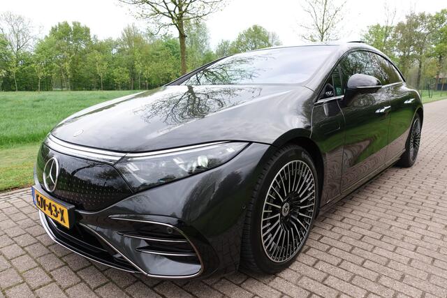 Mercedes-Benz EQS 580 4MATIC AMG Line 108 kWh | Burmester | Achterasbesturing 10° | KEYLESS GO-comfortpakket | HUD | 360° Camera | DIGITAL LIGHT | Night Pakket | | Carbon pakket | Stoelventilatie | Stuurwielverw. | Stoelverw. | Massage | Panoramadak | Memory pakket