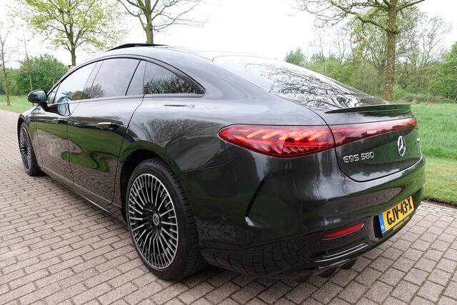 Mercedes-Benz EQS 580 4MATIC AMG Line 108 kWh | Burmester | Achterasbesturing 10° | KEYLESS GO-comfortpakket | HUD | 360° Camera | DIGITAL LIGHT | Night Pakket | | Carbon pakket | Stoelventilatie | Stuurwielverw. | Stoelverw. | Massage | Panoramadak | Memory pakket