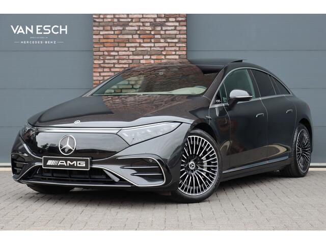 Mercedes-Benz EQS 450+ AMG Line 108 kWh | ex. BTW ¤55.500,- | Hyperscreen | Achterasbesturing | Airmatic | Distronic+ | Massage | Burmester | Digital Light | HUD | Stoelventilatie | Verwarmd Stuurwiel |