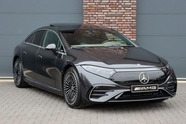 Mercedes-Benz EQS 450+ AMG Line 108 kWh | ex. BTW ¤55.500,- | Hyperscreen | Achterasbesturing | Airmatic | Distronic+ | Massage | Burmester | Digital Light | HUD | Stoelventilatie | Verwarmd Stuurwiel |