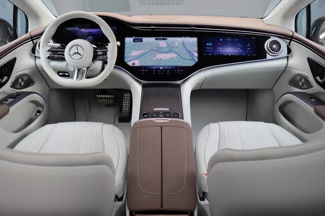 Mercedes-Benz EQS 450+ AMG Line 118 kWh | Facelift | Hyperscreen | Airmatic | Achterasbesturing | Distronic+ | HUD | Verwarmd Stuurwiel | Massage | Stoelventilatie | Digital Light | Panoramadak | Trekhaak |