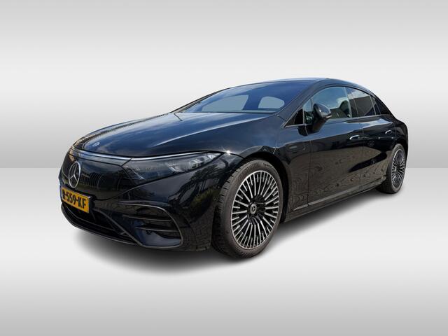 Mercedes-Benz EQS 450+ AMG Line 108 kWh / Achterasbesturing / Panoramadak / Head-up / 360Camera / Luchtvering / Burmester / 20'' / Stoelventilatie / Stoel+Stuurverwarming / Dodehoek / DAB / ACC