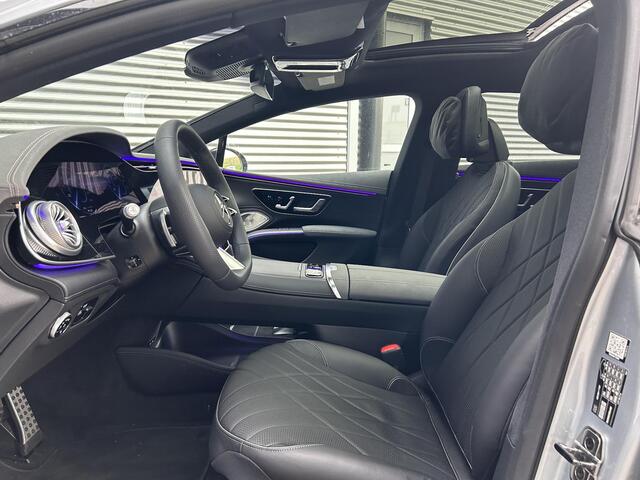 Mercedes-Benz EQS 450+ AMG Line 108 kWh | Hyperscreen | Burmester 3D | Massage | Panoramadak | Nappa Leder | Memory | Stoelventilatie | Head Up display | Parkeerassistent | Apple Carplay & Android Auto | 360 Camera | Achterstoelen verwarmd