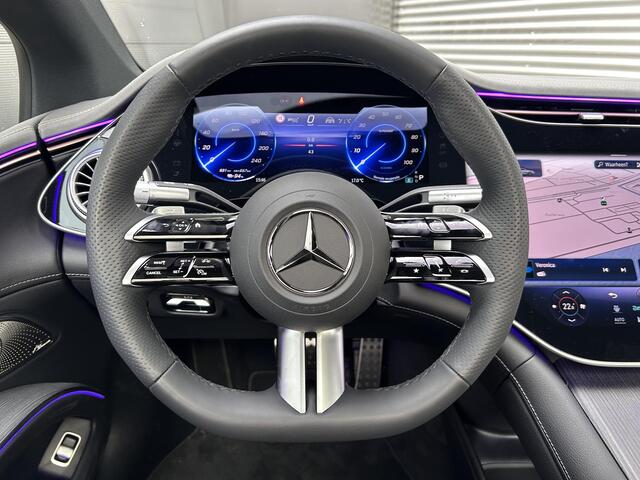 Mercedes-Benz EQS 450+ AMG Line 108 kWh | Hyperscreen | Burmester 3D | Massage | Panoramadak | Nappa Leder | Memory | Stoelventilatie | Head Up display | Parkeerassistent | Apple Carplay & Android Auto | 360 Camera | Achterstoelen verwarmd