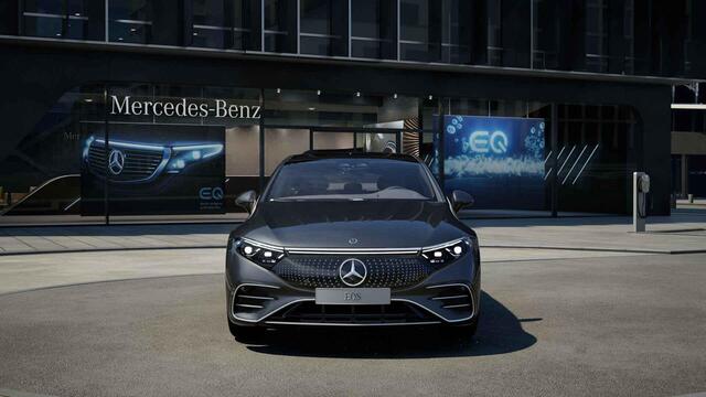 Mercedes-Benz EQS 580 4MATIC AMG Line 108 kWh | Luchtvering | Achterasbesturing | Head Up | 360 graden camera | Stoelventilatie | Memory |