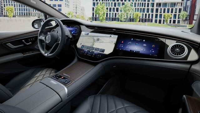 Mercedes-Benz EQS 580 4MATIC AMG Line 108 kWh | Luchtvering | Achterasbesturing | Head Up | 360 graden camera | Stoelventilatie | Memory |
