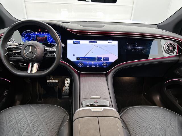 Mercedes-Benz EQS SUV 450 4MATIC AMG Line 118 kWh Mbux hyperscreen klasse 3 en 5 alarm | Panorama Schuif-Kanteldak. Inclusief 24 maanden Mercedes-Benz Certified garantie voor Europa.
