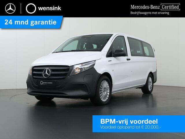 Mercedes-Benz EVITO TOURER 129 L2 | PRO | 90 kWh | SNELLADEN 110 kWh | PARKEERPAKKET | NAVIGATIE | STOELVERWARMING BESTUURDER | DODEHOEKASSISTENT | SPOORASSISTENT | CARPLAY | ANDROID AUTO